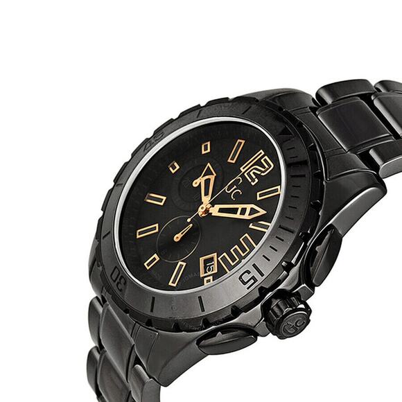 Guess Collection GC Men's Sport XXL Black Chronograph Ceramic 45mm Watch - Picture 2 of 3